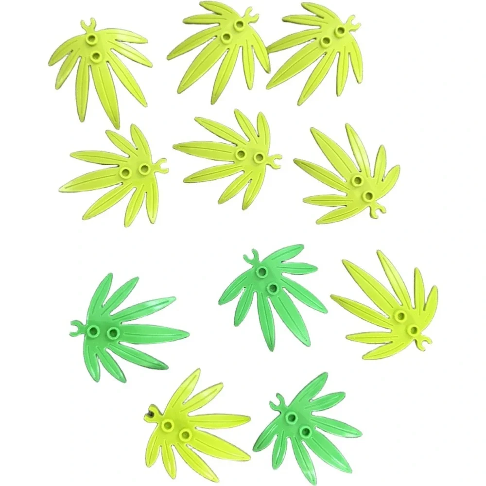 Lego Plant Leaves 6×5 Swordleaf Palm Leaf Lot of 11 Replacement Pieces Build